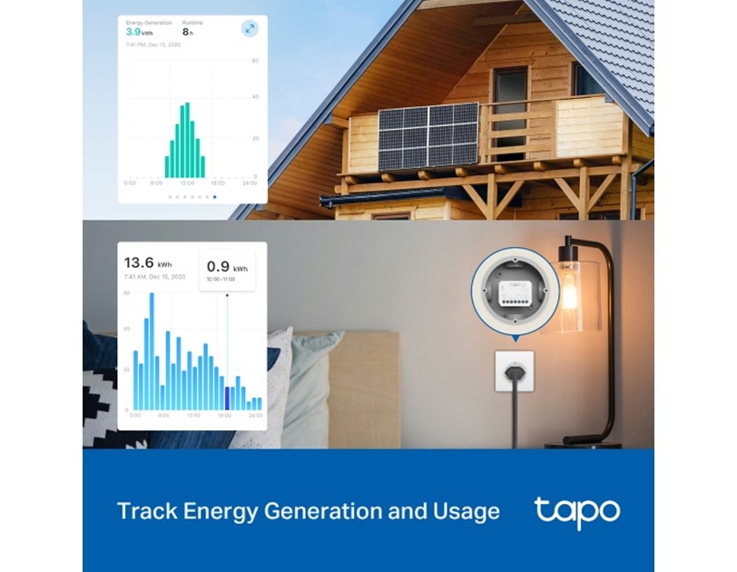 TP-Link Tapo S110E Smart Switch Module  2.4GHz, 802.11b/g/n, Bluetooth, Tapo app, Wi-Fi kontrola, Timer/Schedule postavke, Amazon Alexa/Google Assistant