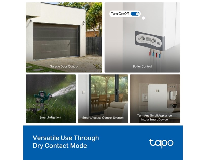 TP-Link Tapo S110E Smart Switch Module  2.4GHz, 802.11b/g/n, Bluetooth, Tapo app, Wi-Fi kontrola, Timer/Schedule postavke, Amazon Alexa/Google Assistant