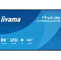 IIYAMA 86" LH8664UHS-B3AG 4K UHD (3840x2160) IPS Signage 24/7, 500 cd/m2, 1200:1, Android OS 14, iiShare, iiControl, iiSignage2