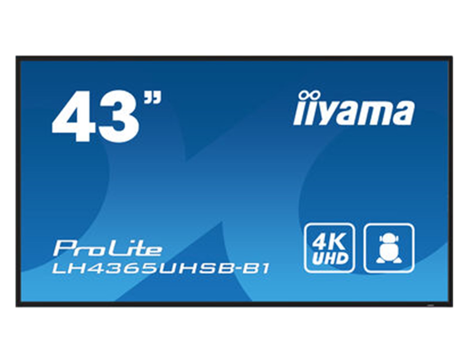 IIYAMA 43" LH4365UHSB-B1 4K UHD (3840x2160) IPS Signage 24/7, 800 cd/m2, 1200:1, Android OS, E-Share, iiSignage2
