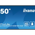 IIYAMA 50" LH5065UHSB-B1AG 4K UHD (3840x2160) VA Signage 24/7, 800 cd/m2, 5000:1, Android OS, E-Share, iiSignage2