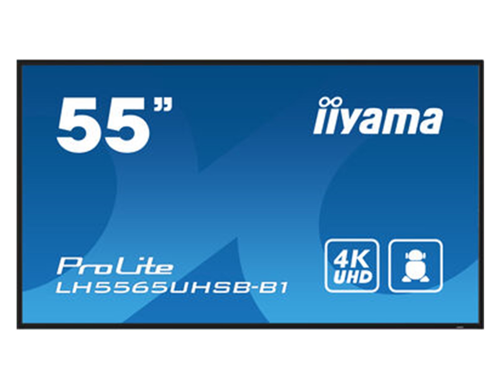IIYAMA 55" LH5565UHSB-B1 4K UHD (3840x2160) IPS Signage 24/7, 800 cd/m2, 1200:1, Android OS, E-Share, iiSignage2