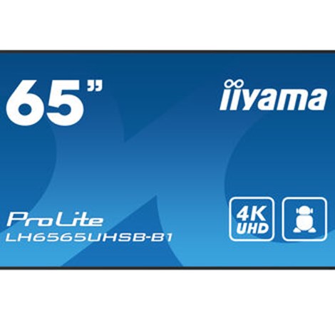 IIYAMA 65" LH6565UHSB-B1 4K UHD (3840x2160) IPS Signage 24/7, 800 cd/m2, 1200:1, Android OS, E-Share, iiSignage2