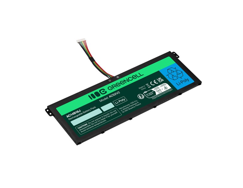 Green Cell (AC52V2) AC14B13J AC14B18J baterija 3600 mAh,11.4V za Acer Aspire 3 A315-23 A315-55G ES1-111M ES1-331 ES1-531 ES1-533 ES1-571