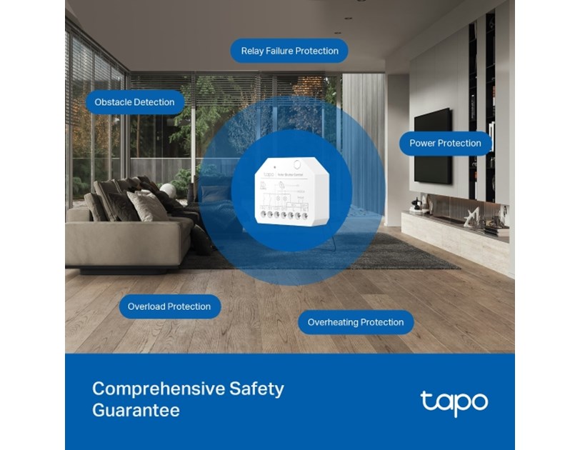 TP-Link Tapo S112 Smart Switch Module  2.4GHz, 802.11b/g/n, Bluetooth, Tapo app, Wi-Fi kontrola, Timer/Schedule postavke, Amazon Alexa/Google Assistant