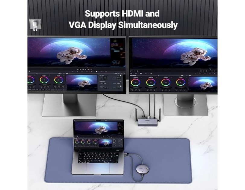 Ugreen UGREEN bežični HDMI adapter 4K 30Hz 2.4G/5G za laptop , PC, TV ili projektor  (90909A)