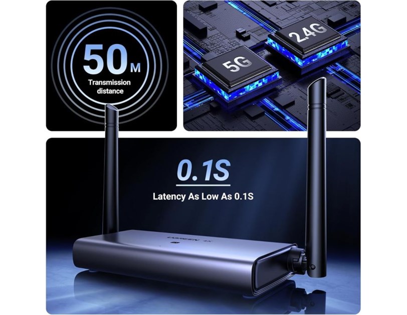 Ugreen UGREEN bežični HDMI adapter 4K 30Hz 2.4G/5G za laptop , PC, TV ili projektor  (90909A)
