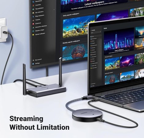 Ugreen UGREEN bežični HDMI adapter 4K 30Hz 2.4G/5G za laptop , PC, TV ili projektor  (90909A)