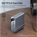 Roline VALUE Docking station USB-C, 2×HDMI/DP 4K/60, G-LAN, 3×USB-A 3.2, USB-C, 2×USB2.0, PD 100W, SD/microSD, Audio out