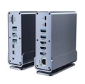 Roline VALUE Docking station USB-C, 2×HDMI/DP 4K/60, G-LAN, 3×USB-A 3.2, USB-C, 2×USB2.0, PD 100W, SD/microSD, Audio out