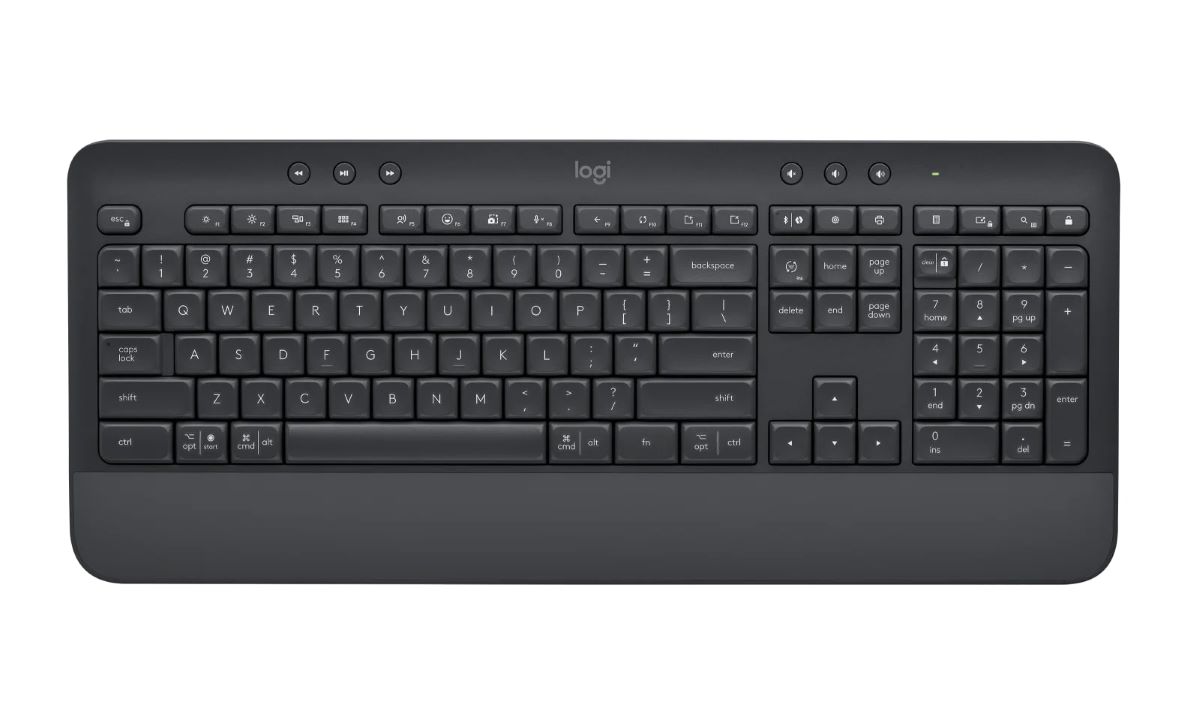 Logitech K650 Signature bežična tipkovnica, USB, crna (920-010945)