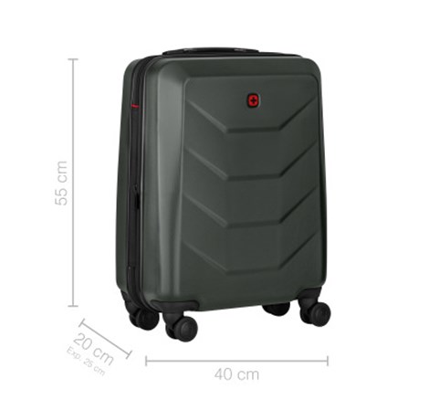 Wenger Prymo Carry-On kofer, 36/43 L, dimenzije 55 x 40 x 20 cm, antracit