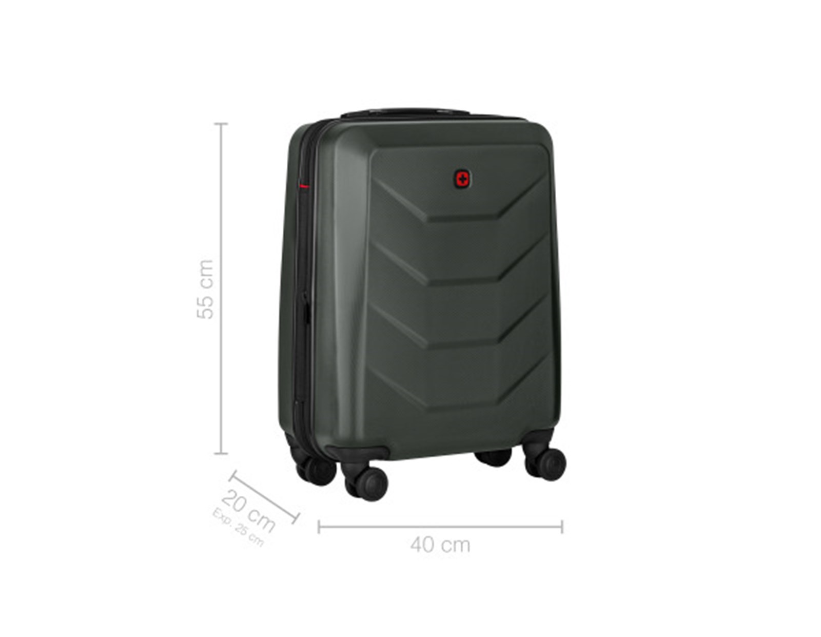 Wenger kofer Prymo Carry-On, 36/43 L, 55×40×20cm, antracit