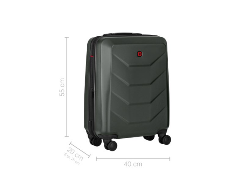 Wenger Prymo Carry-On kofer, 36/43 L, dimenzije 55 x 40 x 20 cm, antracit