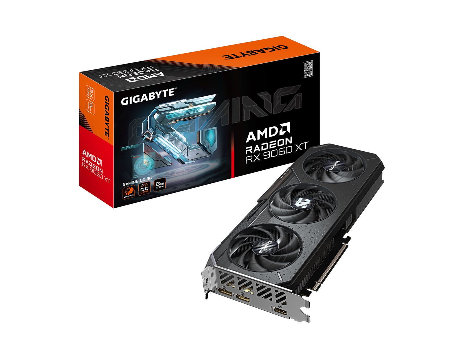 Gigabyte Radeon RX 9060 XT Gaming OC 8GB GDDR6, PCIe 5.0x16, HDMI/2×DP