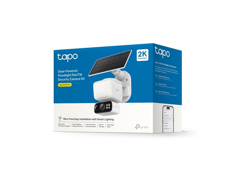 TP-Link Tapo C15F kamera + Tapo A201 Solar panel, 2K/3MP (2304×1296) Color Night Vision, microSD, detekcija pokreta, 2x850nm IR LED, IP65,ugrađena punjiva Li-Ion baterija, Wi-Fi/Tapo app