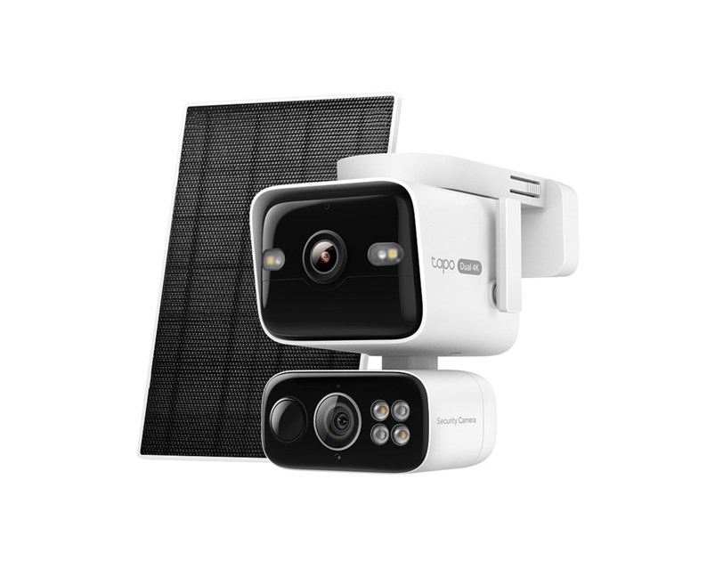 TP-Link Tapo C675D kamera + Tapo A202 Solar panel, 4K/8MP (3840x2160), 10000mAh punjiva li-lon bater, microSD, 6×Spotlights, detekcija pokreta, IP65, Dual Lens/Telephoto, Wi-Fi/Tapo app