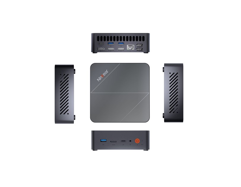 NINKEAR Mini PC M8, AMD Ryzen 7 H255, 16GB DDR5, 1TB SSD, Radeon Graphics, Win 11 Pro + 2Y