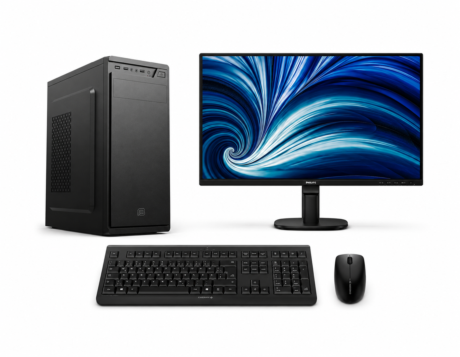 Cratos BTS Full Suit 3 - Intel i3-14100, 16GB DDR4, 512GB NVMe SSD, Intel UHD, Windows 11 Pro, tipkovnica/miš/monitor