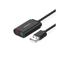 UGREEN adapter USB-A na 3.5mm, crni, 15cm