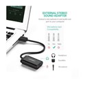 UGREEN adapter USB-A na 3.5mm, crni, 15cm