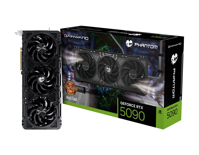 Gainward GeForce RTX 5090 Phantom GS 32GB GDDR7/512-bit, PCI-E 5.0, 1×HDMI/3×DP