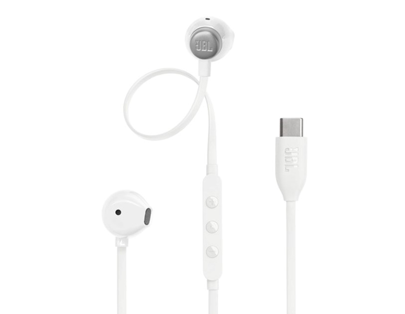 JBL T305C USB-C bijele