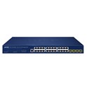 PLANET IPv4/IPv6, 24-Port 10/100/1000T + 4-Port 1G/2.5G SFP L2/L4 SNMP Managed Gigabit Ethernet Switch, supports ERPS Ring, Cloud-based CloudNMS, MQTT