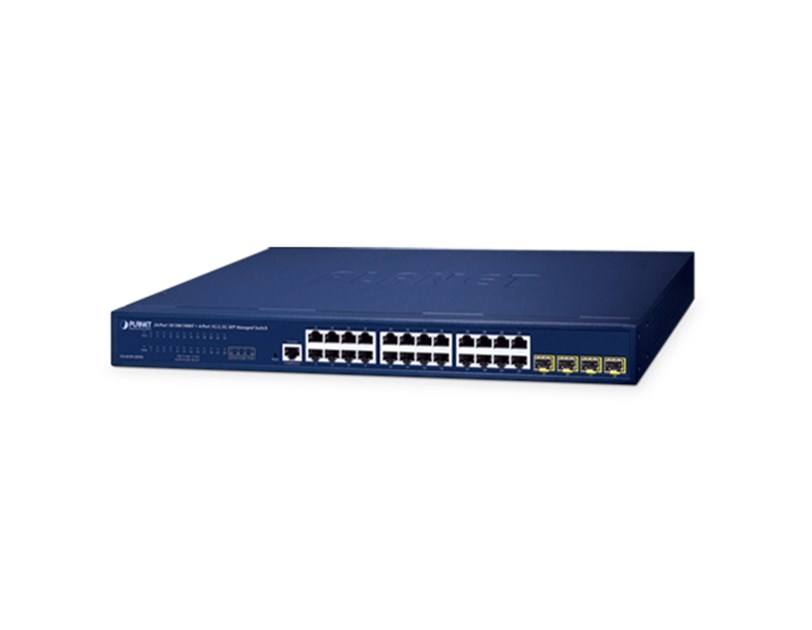 PLANET IPv4/IPv6, 24-Port 10/100/1000T + 4-Port 1G/2.5G SFP L2/L4 SNMP Managed Gigabit Ethernet Switch, supports ERPS Ring, Cloud-based CloudNMS, MQTT
