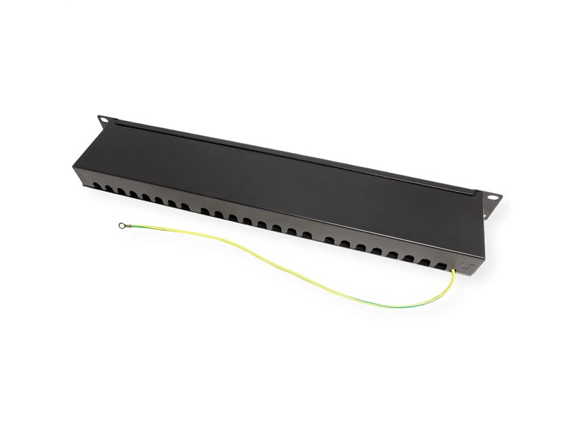 Roline VALUE Cat.6a/Class EA 19" Patch Panel 24-porta STP, crni