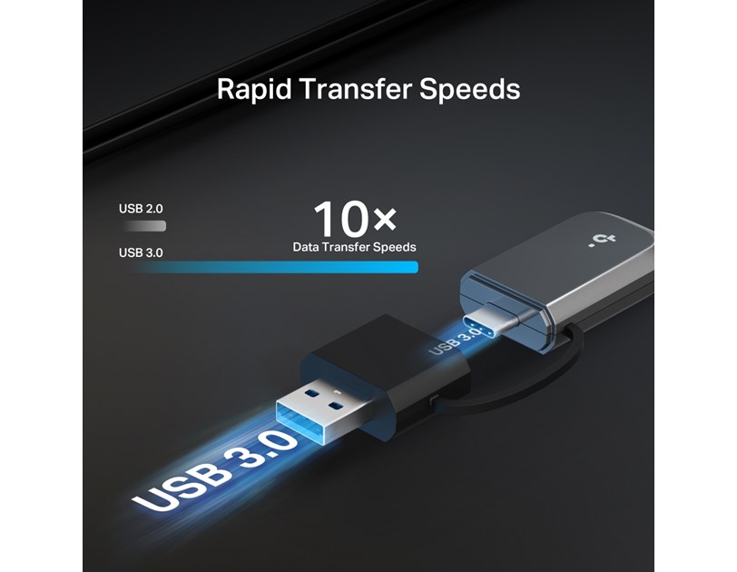 TP-Link BE3600 Archer TBE230U bežični Dual-Band Wi-Fi 7 USB3.0/USB Type C adapter 688Mbps/2882Mbps (2.4GHz/5GHz), 802.11a/b/g/n/ac/ax/be, WPA/WPA2/WPA3, WPA-PSK/WPA2-PSK