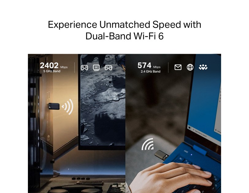 TP-LINK Archer TX50U, AX3000 Wi-Fi 6 USB adapter 