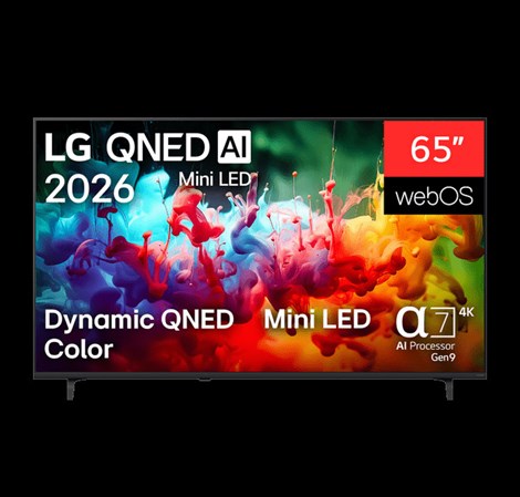 LG 65" (165cm) 65QNED72B3B 4K UHD, Smart QNED, MiniLED, webOS 26