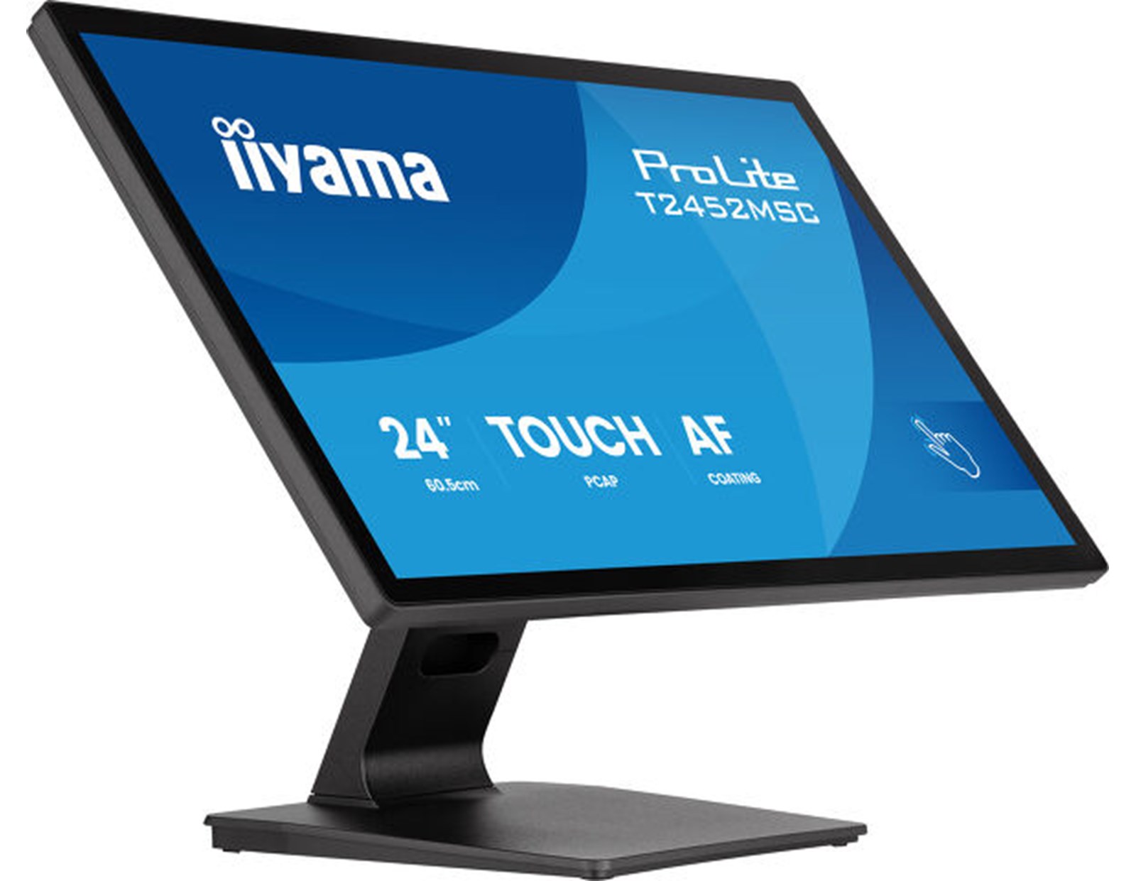 IIYAMA 24" T2452MSC-B2 Touchscreen FHD (1920x1080) IPS, 16:9, 120Hz, 400 cd/m2, 1300:1, 5ms, HDMI, DP, USB 3.2x2, TILT, zvučnici