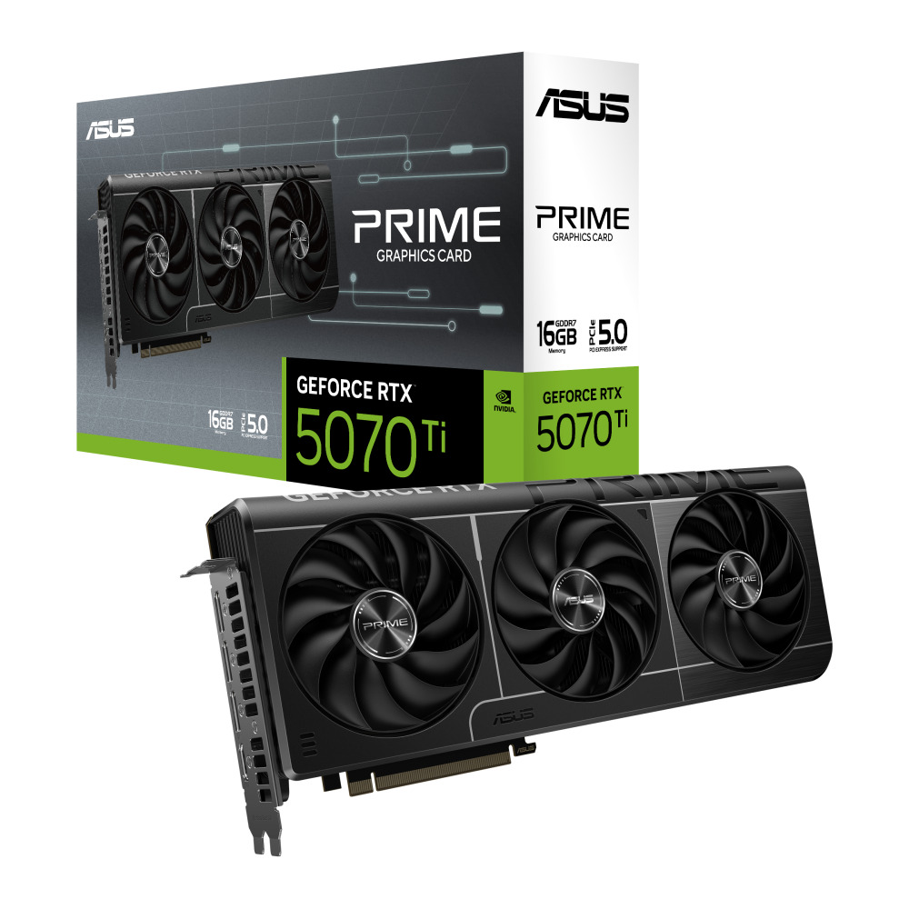 Asus PRIME GeForce RTX 5070 TI 16GB GDDR7, PCIe 5.0/256-bit, HDMI/3×DP