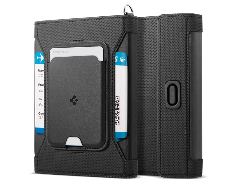 Spigen Universal Passport Holder with MagSafe Wallet, crni