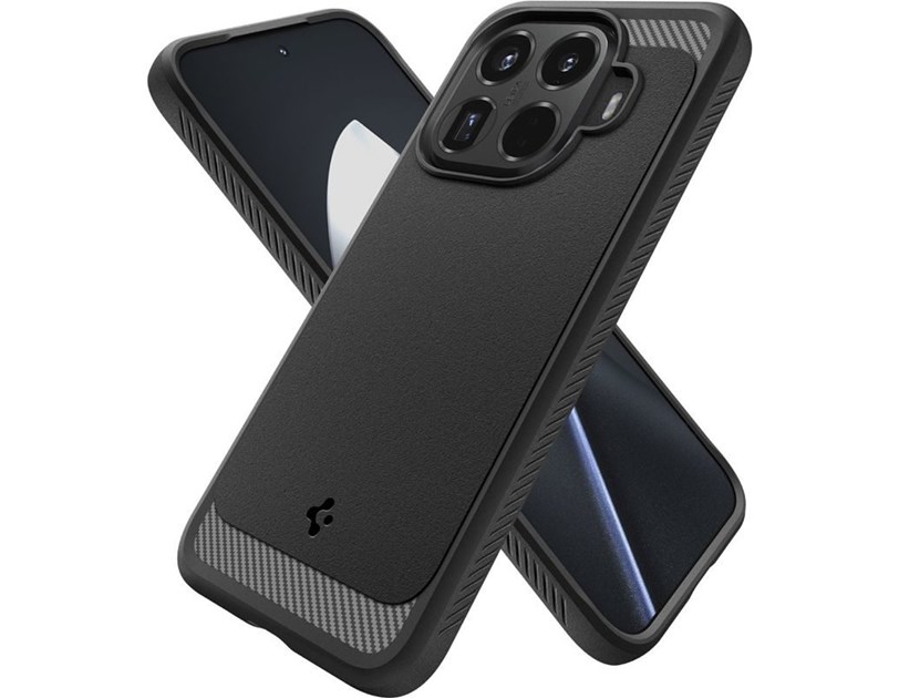 Spigen Rugged Armor, matte black - Xiaomi 15T Pro