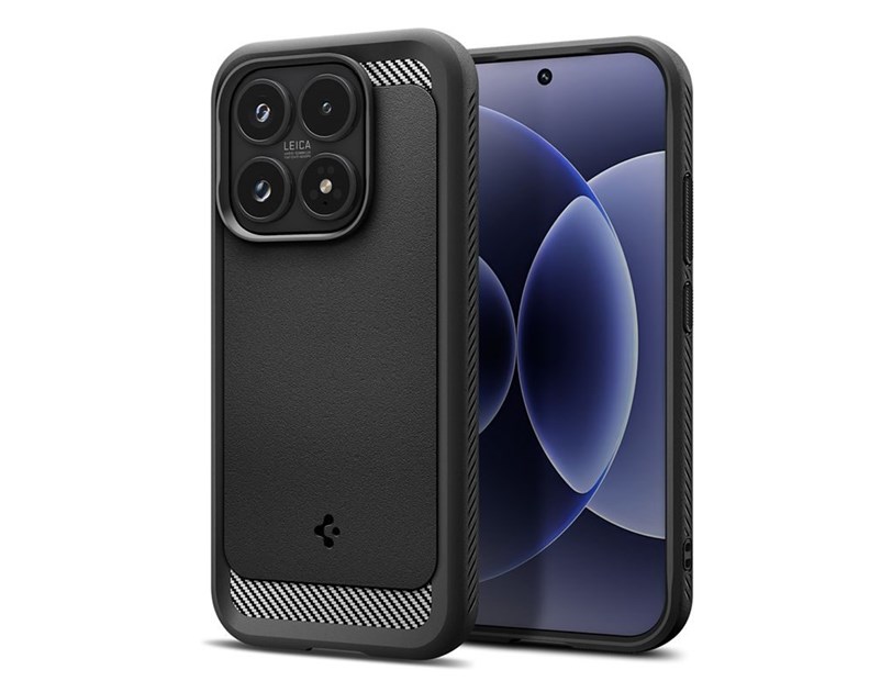 Spigen Rugged Armor, matte black - Xiaomi 17