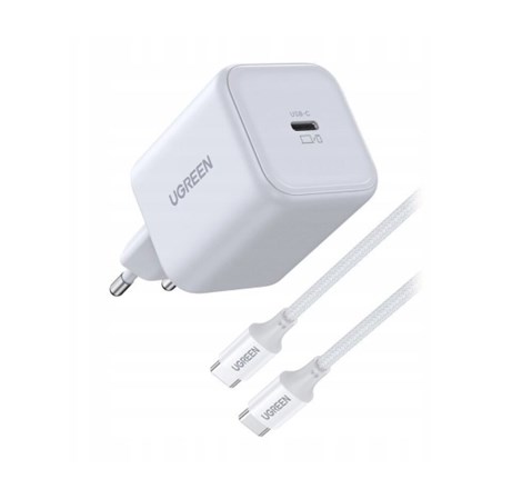 UGREEN punjač 45W, USB C, Quick Charge, GaN, set, bijeli