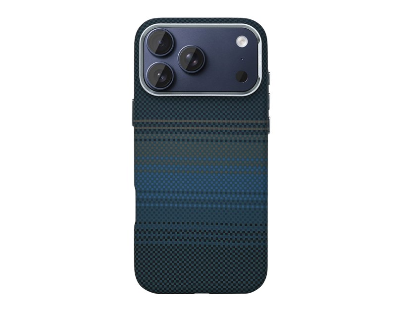 Rixus Alpine Ultra-Slim Case With MagSafe Compatible RXA131 For Apple iPhone 17 Pro, 18 Pro Stripe Blue