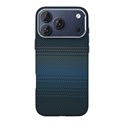 Rixus Alpine Ultra-Slim Case With MagSafe Compatible RXA131 For Apple iPhone 17 Pro, 18 Pro Stripe Blue
