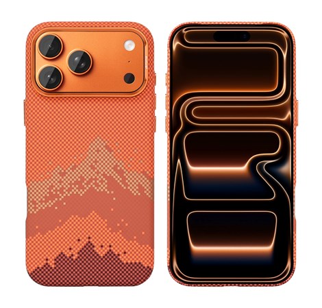 Rixus Alpine Ultra-Slim Case With MagSafe Compatible RXD081 For Apple iPhone 17 Pro, 18 Pro Mountain Orange