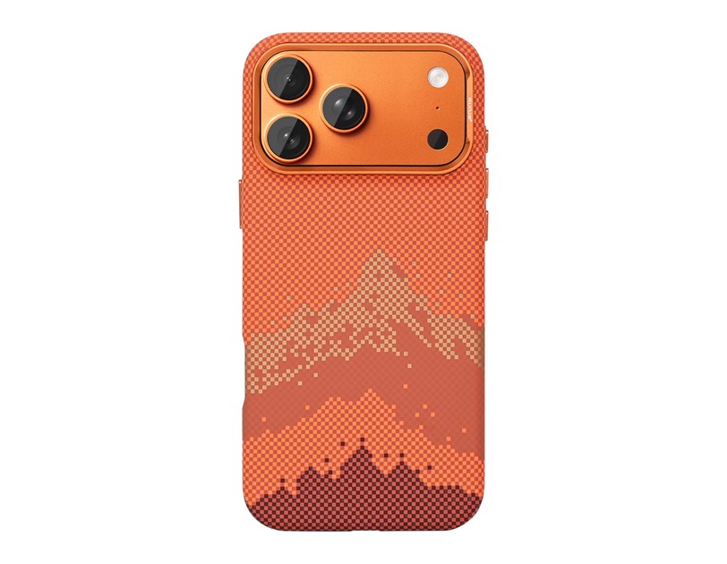 Rixus Alpine Ultra-Slim Case With MagSafe Compatible RXD081 For Apple iPhone 17 Pro, 18 Pro Mountain Orange
