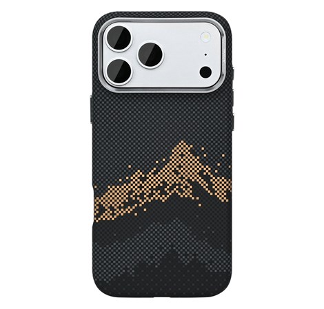 Rixus Alpine Ultra-Slim Case With MagSafe Compatible RXD082 For Apple iPhone 17 Pro, 18 Pro Mountain Black
