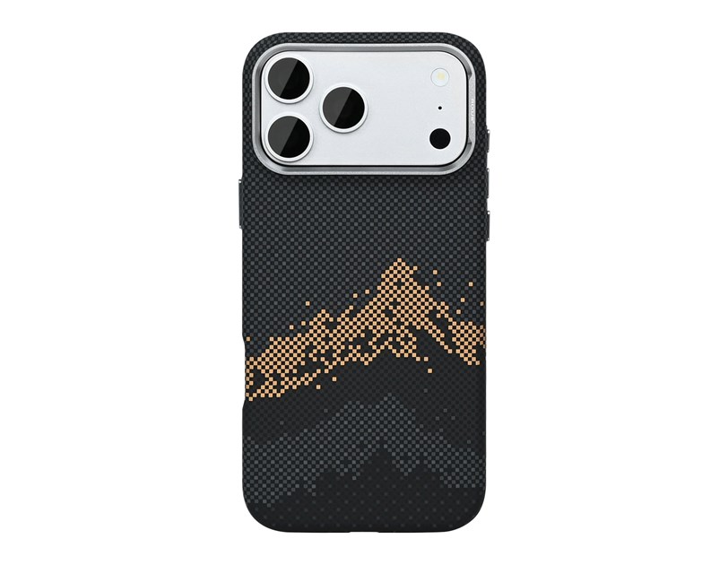 Rixus Alpine Ultra-Slim Case With MagSafe Compatible RXD082 For Apple iPhone 17 Pro, 18 Pro Mountain Black