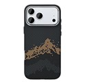 Rixus Alpine Ultra-Slim Case With MagSafe Compatible RXD082 For Apple iPhone 17 Pro, 18 Pro Mountain Black