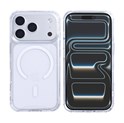 Rixus Anti-Burst Case With MagSafe Compatible For Apple iPhone 17 Pro, 18 Pro Transparent