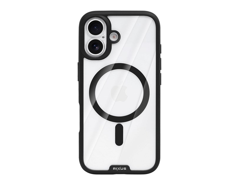 Rixus Crystal Amber Case For Apple iPhone 17 Black