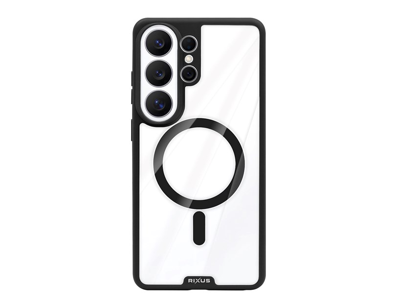 Rixus Crystal Amber Case For Samsung Galaxy S26 Ultra Black