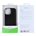 Rixus Mag Carbon With MagSafe Compatible For Apple iPhone 17 Titanium Black